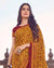 Mustard Printed Silk Crepe Saree