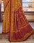 Mustard Printed Silk Crepe Saree