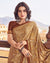 Sand Brown Printed Silk Crepe Saree